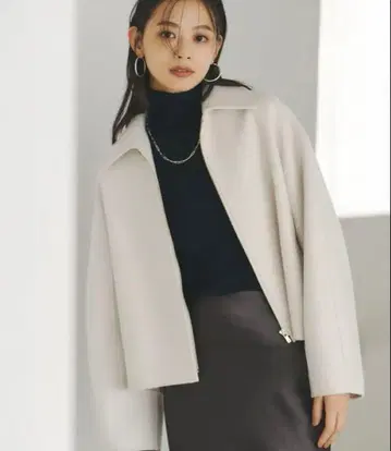 anuans 리버 울 숏코트 에크루