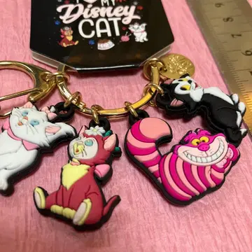 레어 디즈니 키링 체셔 고양이 다이나 마리 피가로 고양이의 날