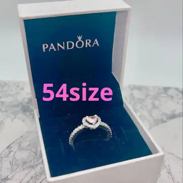 PANDORA 반지 69 핑크 하트