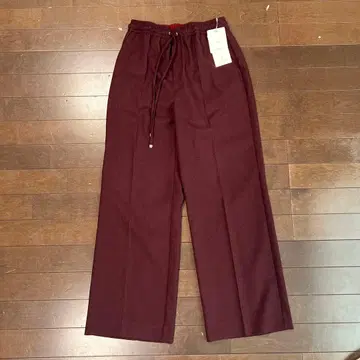 유나이티드 애로우즈 와인 레드 와이드 팬츠