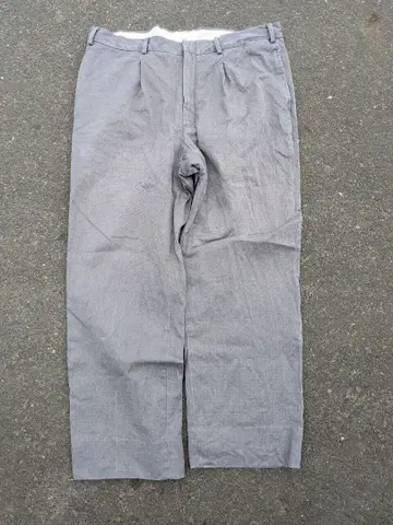 실물 이탈리아 군 코튼 유틸리티 팬츠 그레이