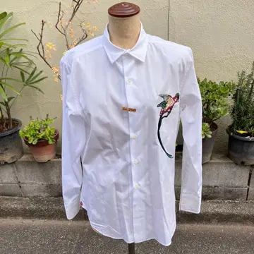 폴스미스 컬렉션 새 버드 자수 셔츠 M 사이즈