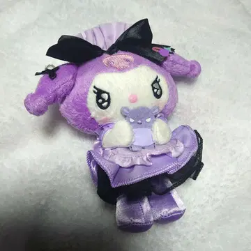 산리오 츤데레 카페 쿠로미 볼 체인 부착 마스코트 봉제 인형