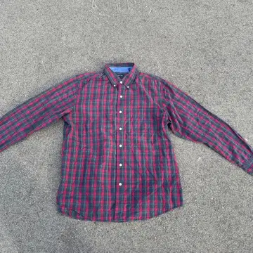 CHAPS 체크 무늬 버튼 다운 셔츠 L