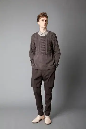 ETHOSENS 2013AW 니트 차콜 사이즈 1