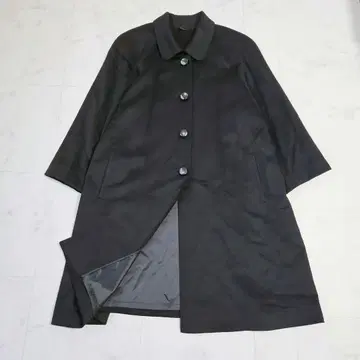 체스터 코트 캐시미어 100% 울 코트 블랙 A라인 구제 의류