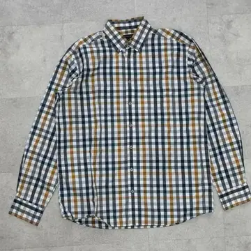 체크 무늬 긴팔 셔츠 BRITCHES 빅