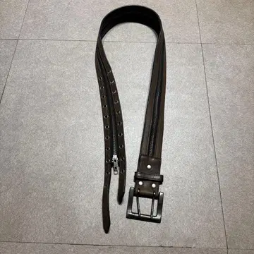 루퍼트 세그먼트 벨트 가죽 척 기믹 블랙