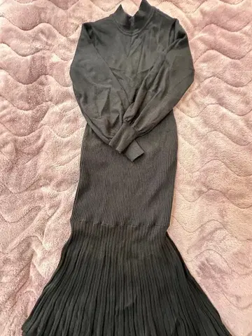 RESEXXY 블랙 니트 원피스 S