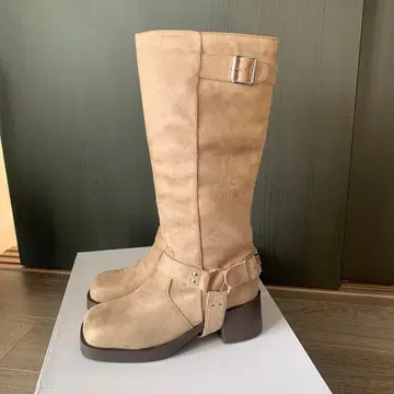 새상품 [Chico] 엔지니어 부츠 스웨이드 그레이지 M 23.5cm