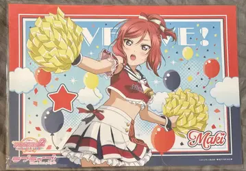 니시키노 마키 러브 라이브 캐릭터 카페 런치 매트 치어걸 오다이바