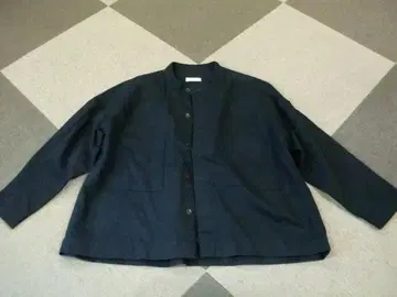 prit 밴드 카라 커버올 블랙 코튼 트윌