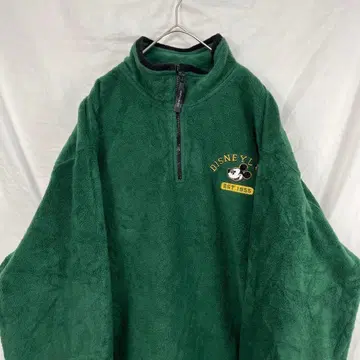 90s 00s 디즈니 하프 지퍼 플리스