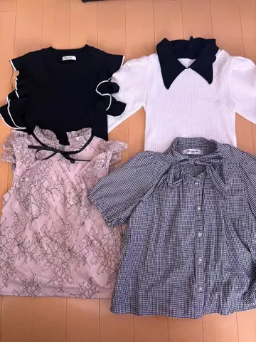 반팔 상의 4종 세트 양산형 지뢰계