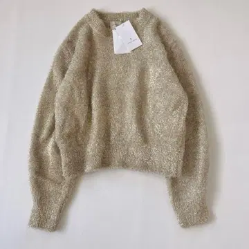 미사용 택 포함 현행 모델 유나이티드 애로우즈 라메 샤기 니트