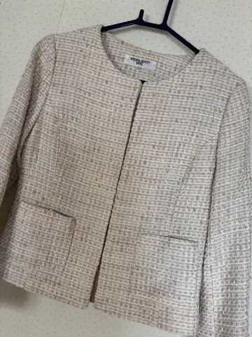 NATURAL BEAUTY BASIC 자켓 트위드 베이지