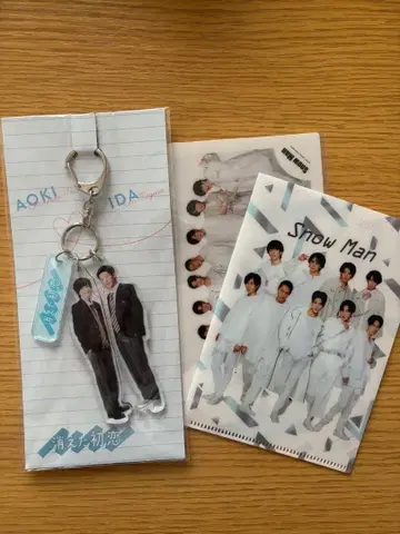 사라진 첫사랑 키링 SnowMan 미니 클리어 파일