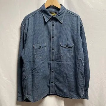 ORGUEIL 워크 셔츠 인디고 스트라이프 OR-5010B