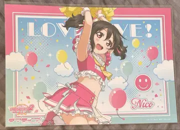 야자와 니코 러브 라이브 캐릭터 카페 런치 매트 치어걸 오다이바