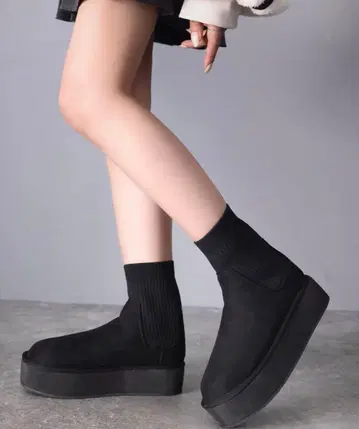 통굽 삭스 어그 부츠