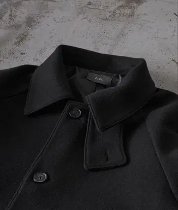 CLEL 테크 멜톤 루즈 스텐카라 코트 다크 브라운 완판템