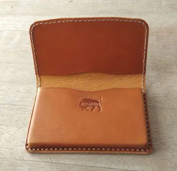 가죽 카드 케이스 핸드메이드 브라운 명함지갑