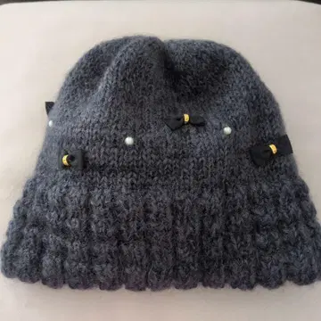 새상품급 CA4LA 니트 캡 그레이&네이비