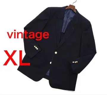 H3804 빈티지 금장 버튼 다크 네이비 블레이저
