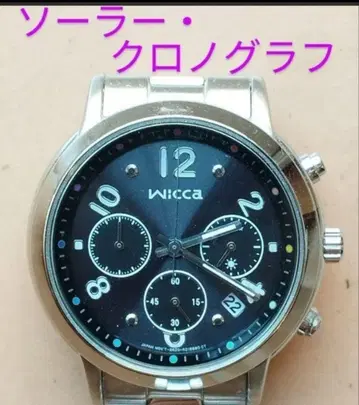 BG29 시티즌 위카 솔라 크로노그래프 시계 작동품 날짜 포함