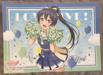 소노다 우미 러브 라이브 캐릭터 카페 런치 매트 치어걸 오다이바