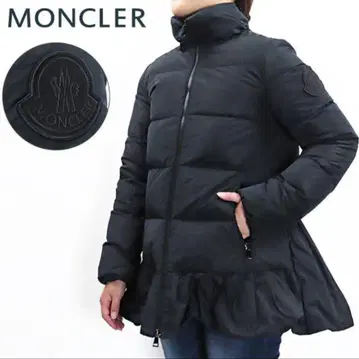 컨디션 최상 MONCLER 블랙 다운 자켓 플레어 실루엣 사이즈 1