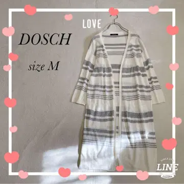 [ DOSCH ] 도스치(M) 버튼리스 스트라이프 롱 가디건 얇은 소재