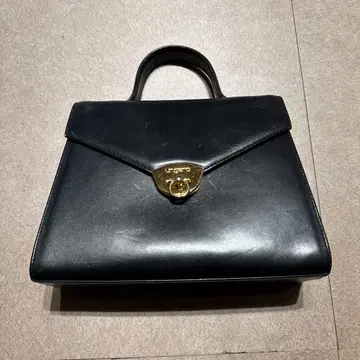Ungaro 핸드백 가죽 블랙