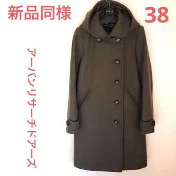 어반 리서치 도어스 새상품급 숄카라 코트 38 M 카키색