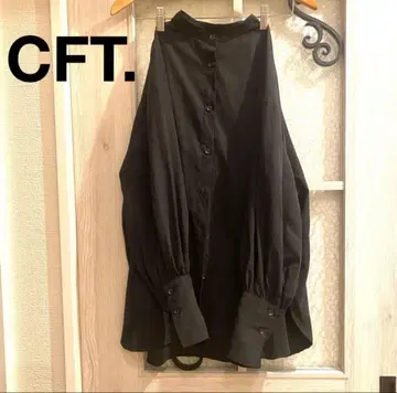 CFT 가을/겨울 밴드 카라 셔츠 블랙