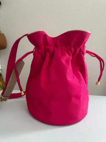 ungaro 핑크 복조리형 숄더백