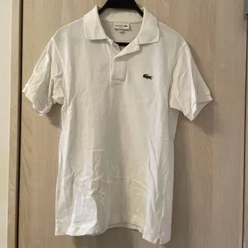 LACOSTE 화이트 피케 셔츠 CLASSIC FIT