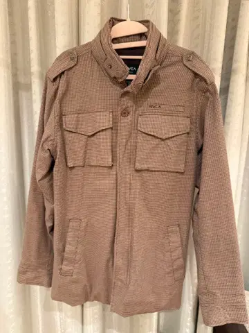 RVCA 스트라이프 밀리터리 자켓