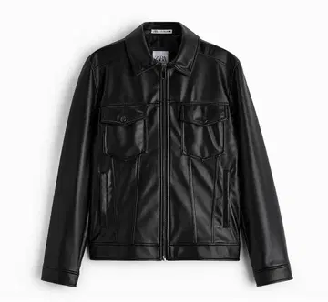 ZARA 페이크 가죽 자켓 M 사이즈