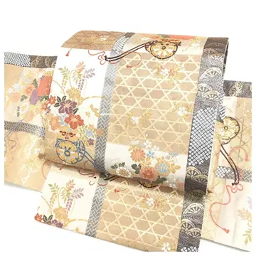 순수 실크 부착 오비 락 오비 크림 정장용 이부식 이중 북 만들기 오비