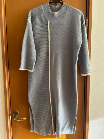 BAYFLOW 니트 원피스 스카이블루