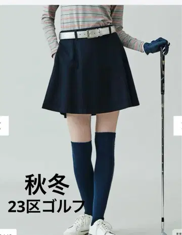 23구 골프 스트레치 플레어 스커트 네이비 0 사이즈 가을/겨울