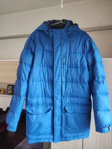 LL.Bean 후드 부착 다운 자켓 파랑