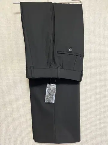 미사용 UNIQLO 턱 와이드 팬츠 긴 길이 블랙