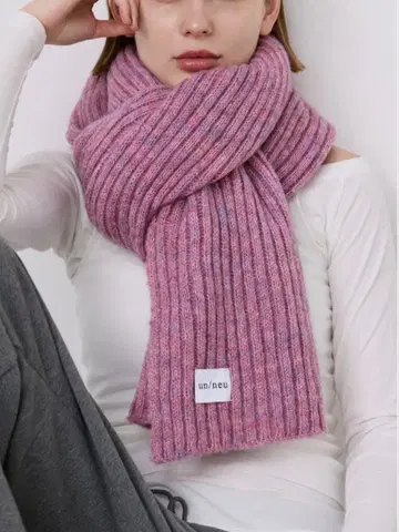 un/neu 리브 니트 스톨/대형 스톨/머플러