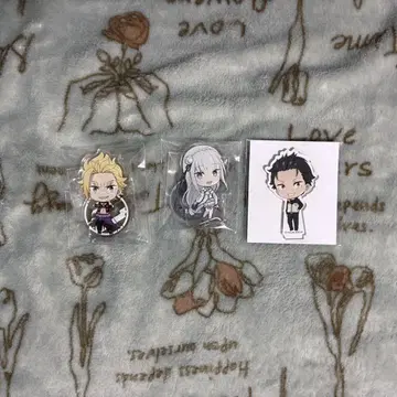 리제로 아크릴 스탠드 에밀리아 스바루 가필드 묶음 판매