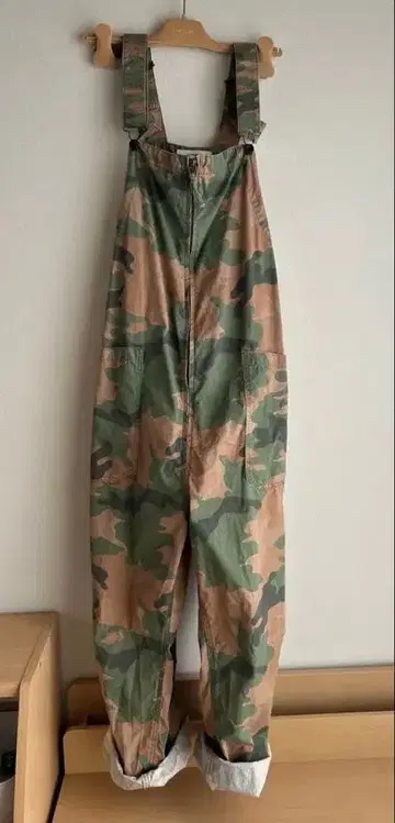 [ 거의 미사용 ] 젬블 오버롤 살로펫 카모플라쥬 밀리터리 M