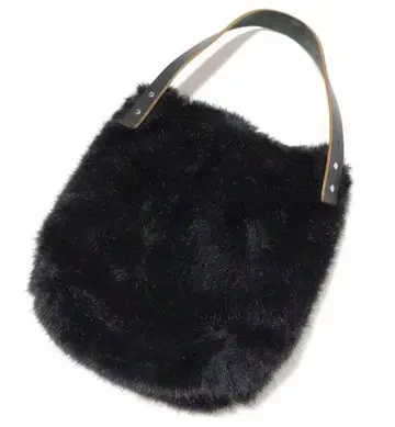 컨디션 최상 TEMBEA 텐베아 퍼 바게트 토트 인조 모피