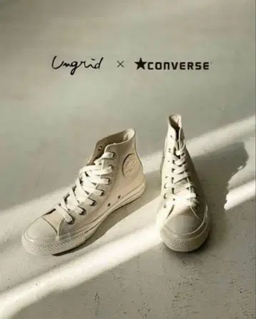 ungrid converse 가죽 스니커즈