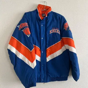 90s STARTER NBA KNICKS 자켓 파랑 x 오렌지